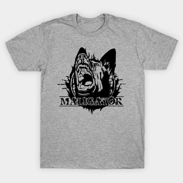 Maligator - Malinois - Belgian shepherd T-Shirt by Nartissima